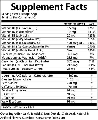 Ignite Pre-Workout (Watermelon)