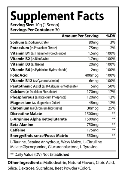 Warcry Pre-Workout (Berry Blast)
