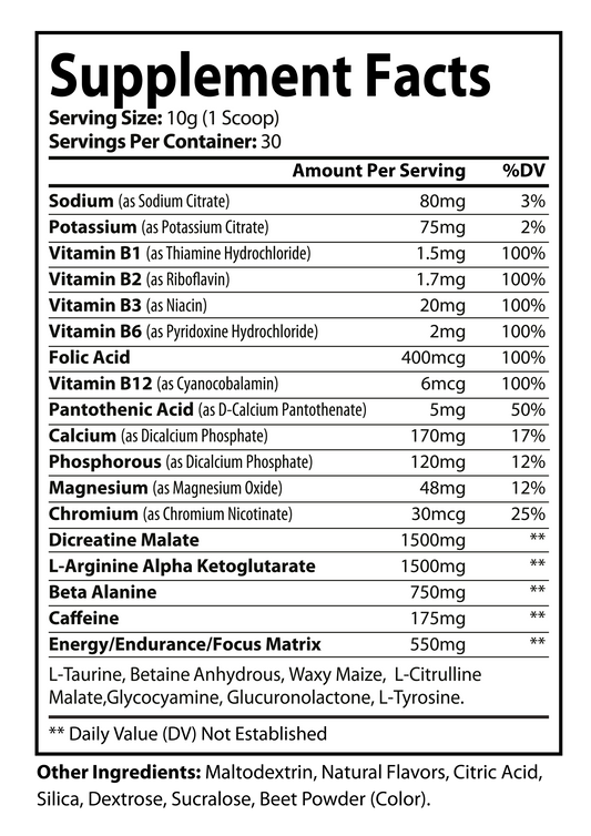 Warcry Pre-Workout (Berry Blast)